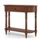 Solid Wood Console Table with Drawer Shelf Retro Design